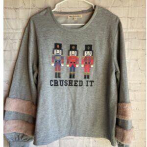 Wallflower Gray Nutcracker Trio Sweatshirt